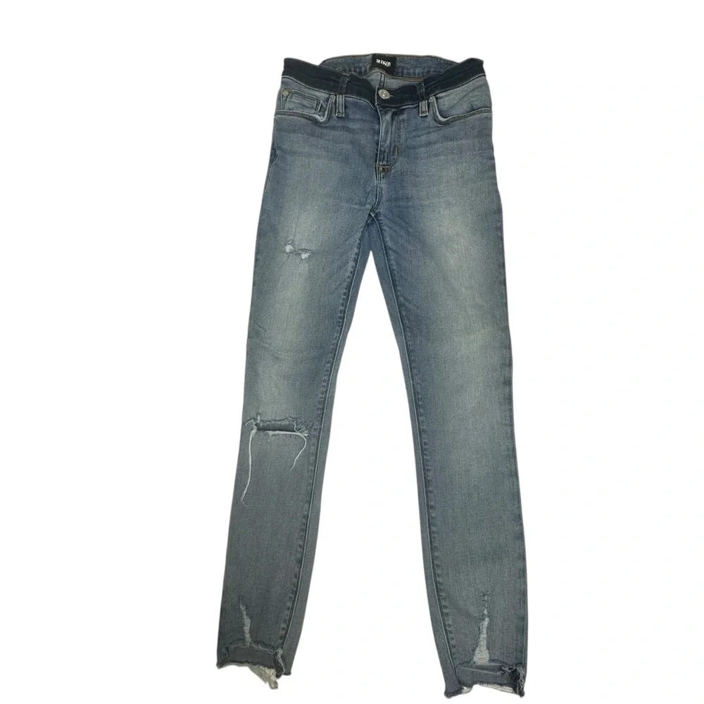 Hudson Nico Mid Rise Crop Super Skinny Jeans 25 - Picture 2 of 8
